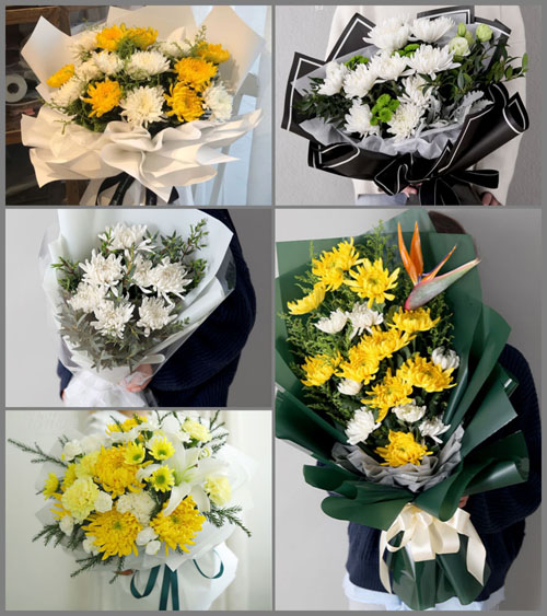 湖北咸宁市赤壁市中伙铺镇中伙村白事花束代送